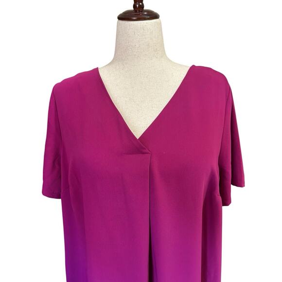 Catherine's Pullover Midi Dress Pockets Comfort Lightweight Sz 1X Wedding Guest - Picture 1 of 5